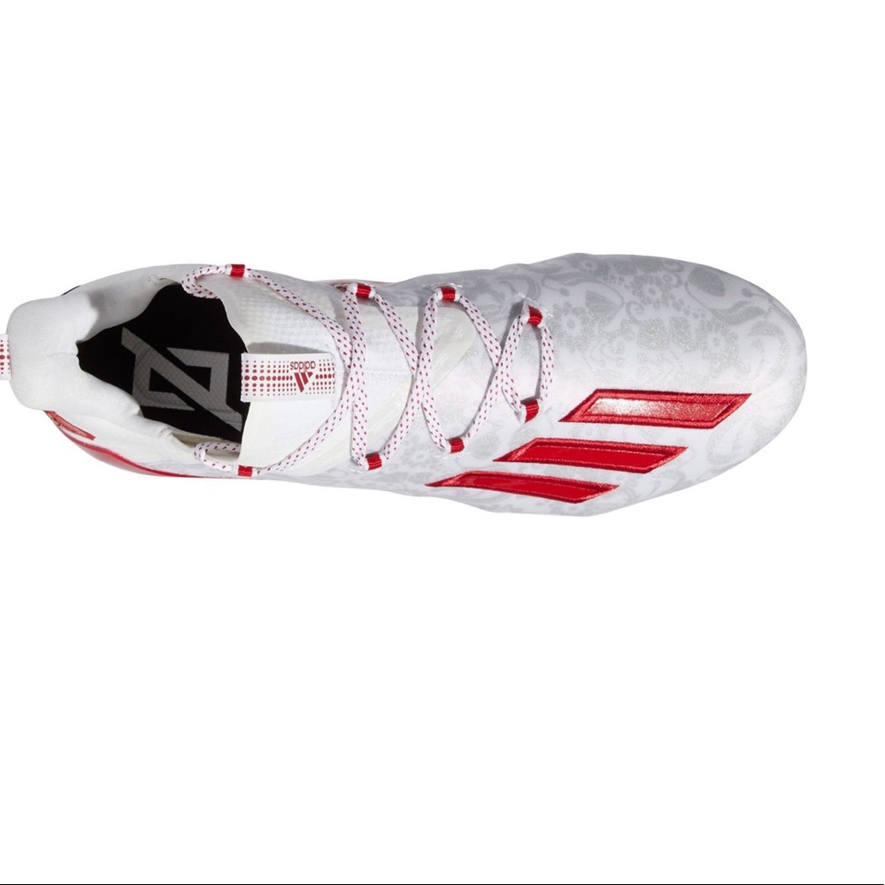 New Adidas Football Cleats Red white Size 7.5, 9